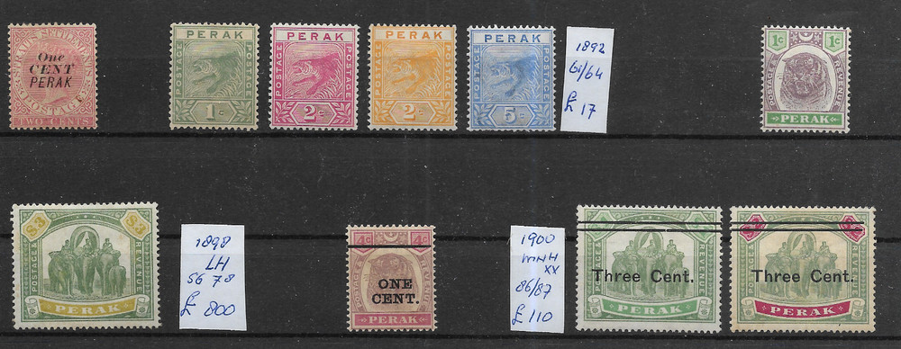 MALAYA @ PERAK GOOD CLASSIC MINT  NICE PRICED @ GB2410