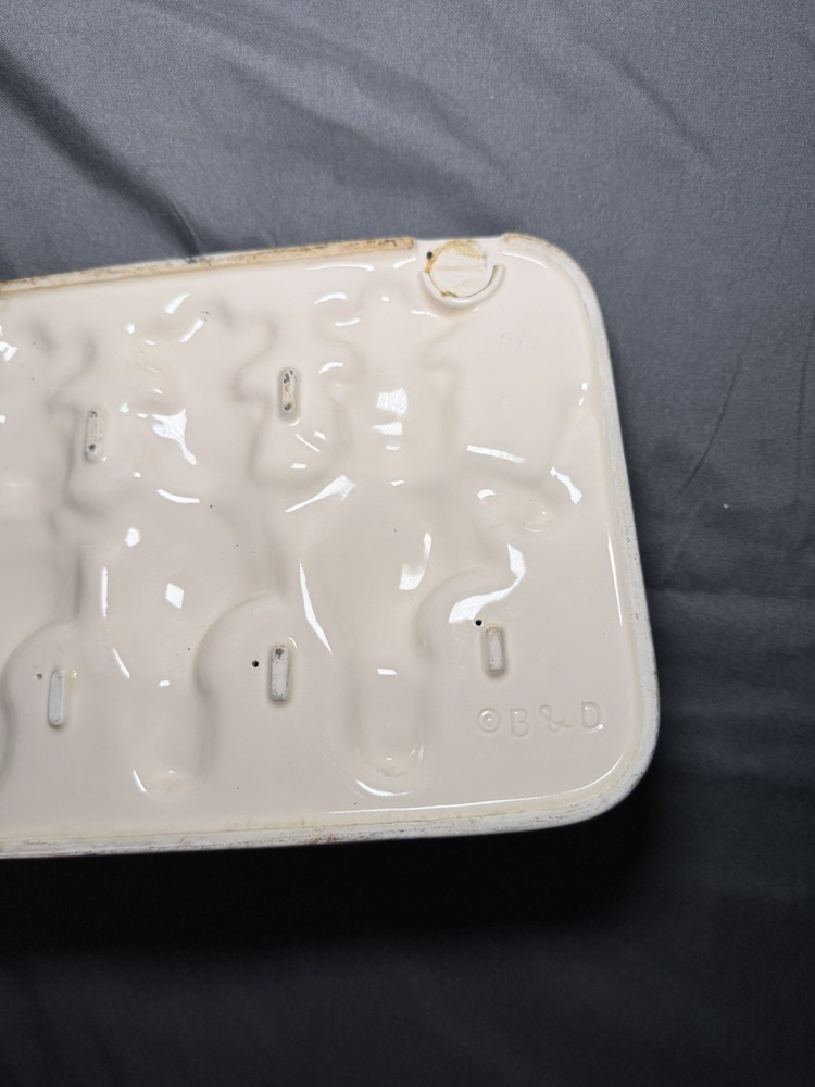 Vintage Ceramic Teddy Bear Chef Wall Hooks / Key Holder – 3 Hook