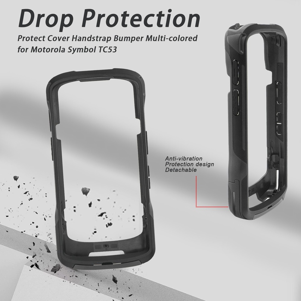 Protective Case Rugged Boot with Hand Strap for Zebra TC53 TC58 Scanners