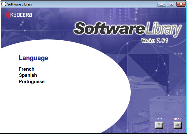 Kyocera Software Library Printer Driver, Driver Tool, Network/ Scanner Utilities