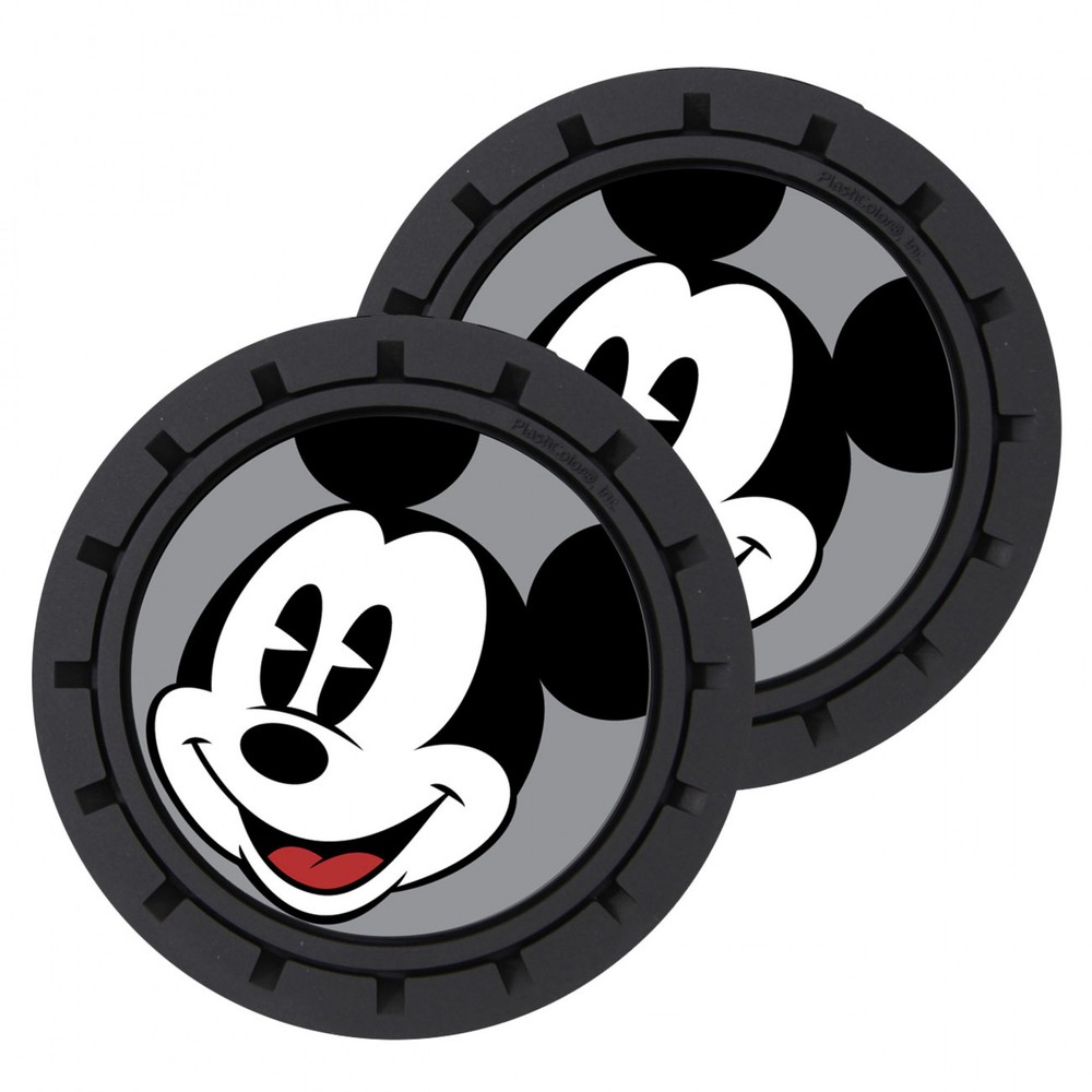 Disney Mickey Mouse Car Cup Holder Coaster 2-Pack Multi-Color
