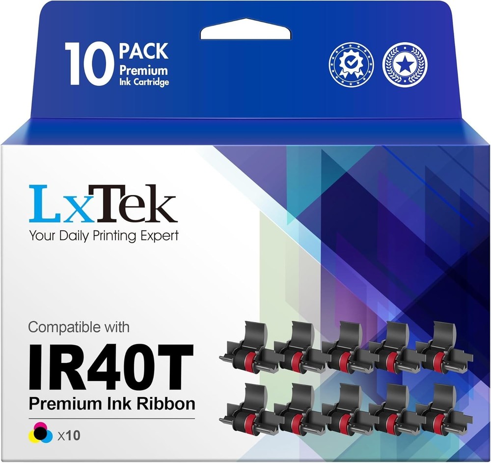 High-Density Nylon IR-40T Roller Ribbons - Compatible & Individually Sealed