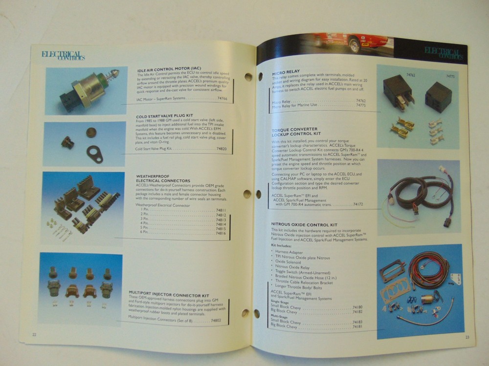 Vintage Original 1996 Accel Engine Management Systems Catalog