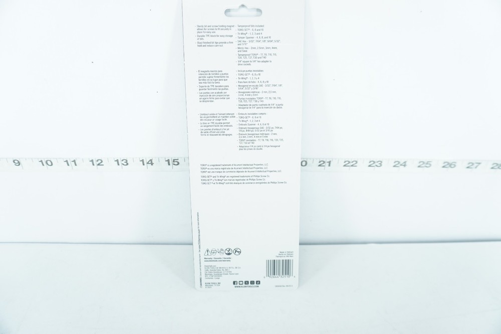 NEW - KLEIN TOOLS 32510 MAGNETIC SCREWDRIVER WITH 32 TAMPERPROOF BITS