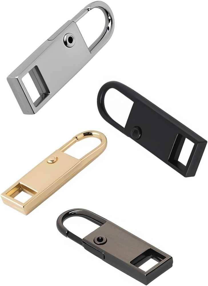 Quality Zipper Pull Set - 8 Pcs in Attractive Colors, Easy Hook Installation