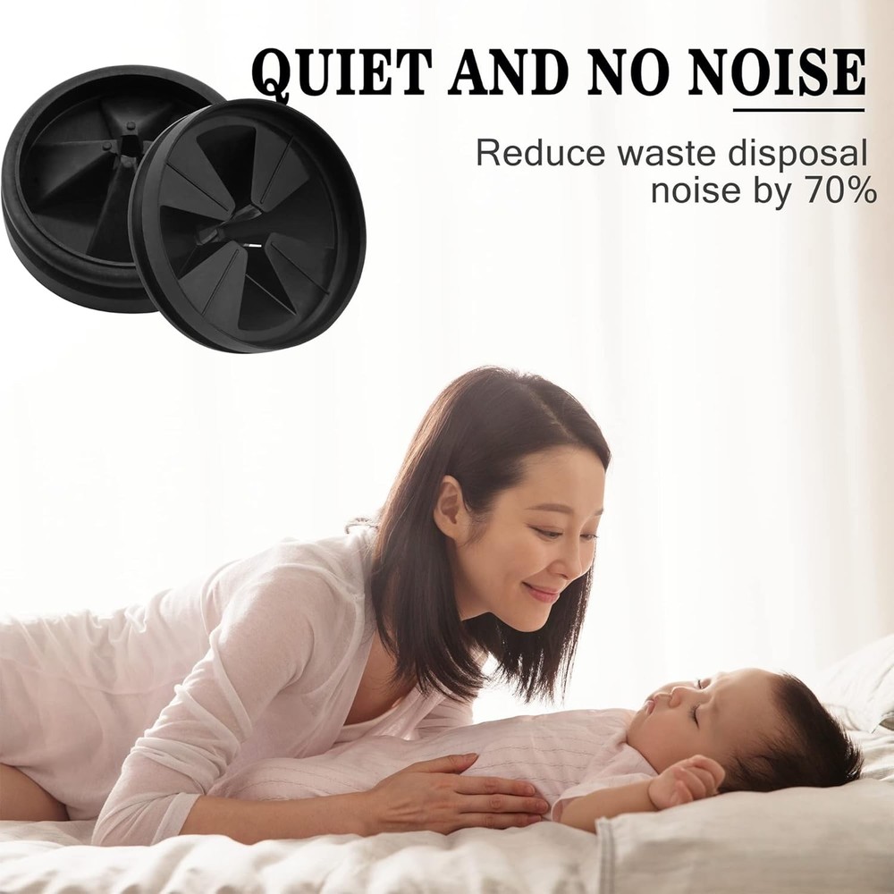 Garbage Disposal Splash Guards, 2-Pack Upgraded for InSinkErator Black 2 Pack