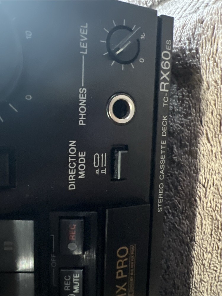 Sony TC-RX60ES Auto-Reverse stereo cassette deck Dolby B/C HX-Pro working