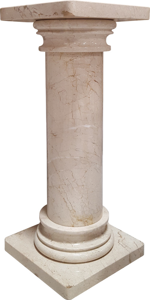 Solid Marble Pedestal Column 42" Tall. Pickup Only.