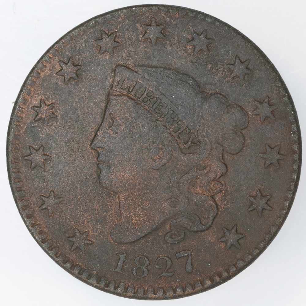 1827 Matron Coronet Head Large Cent 1c