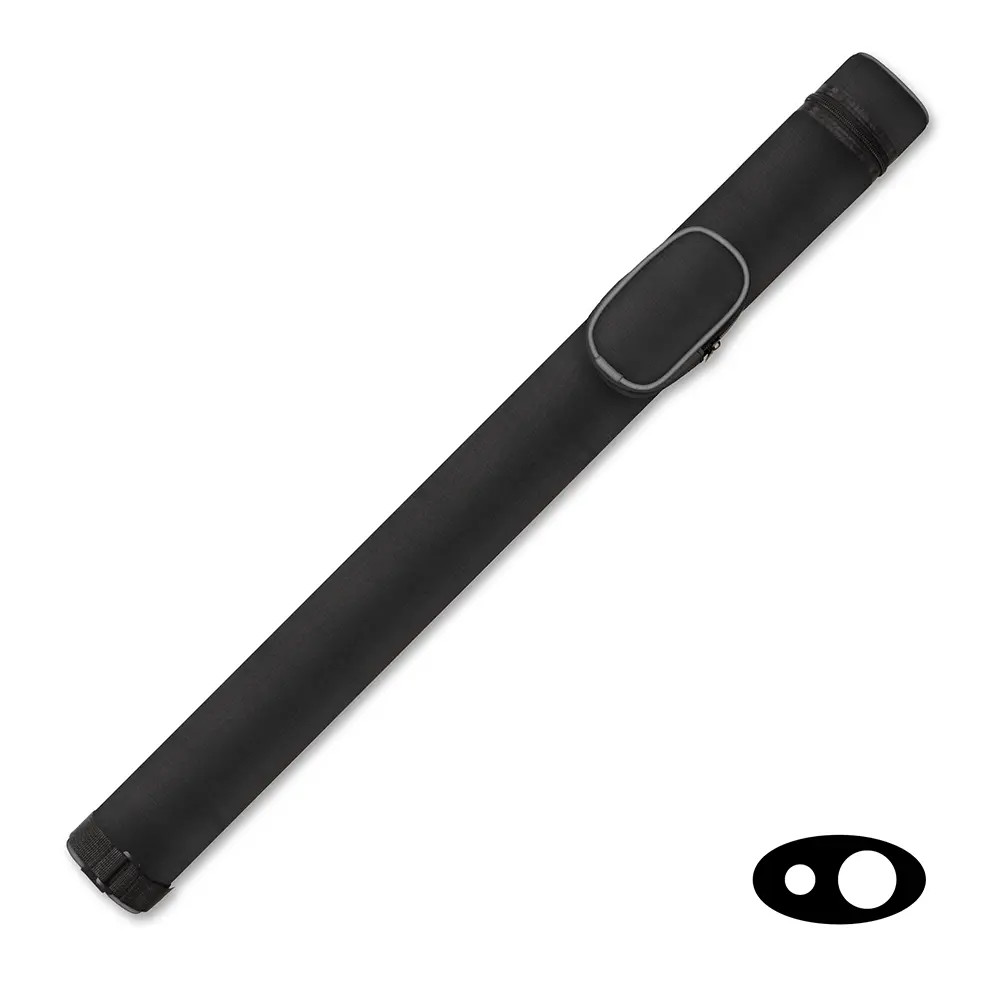 TNT Hard 1x1 Pool Cue Case. Black/Grey