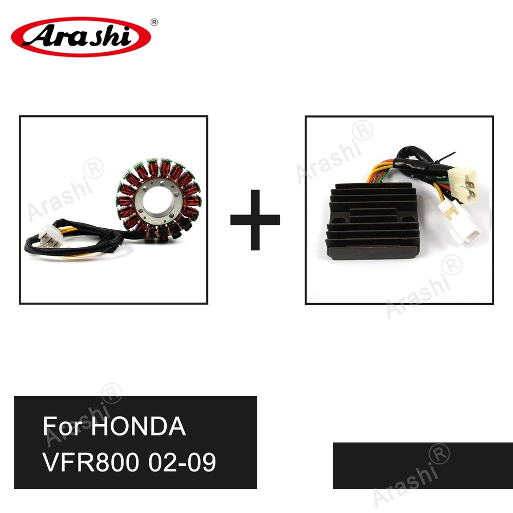 For Honda VFR800 2002-2009 2008 Interceptor 800 Engine Stator Coil + Rectifier