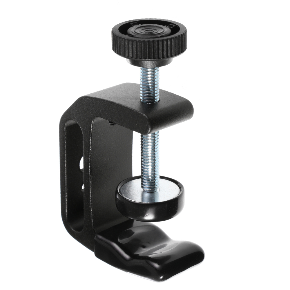 C Clamp Mount Holder Stand 1/4" 3/8" Threaded Screw for Led Flash Studio Light