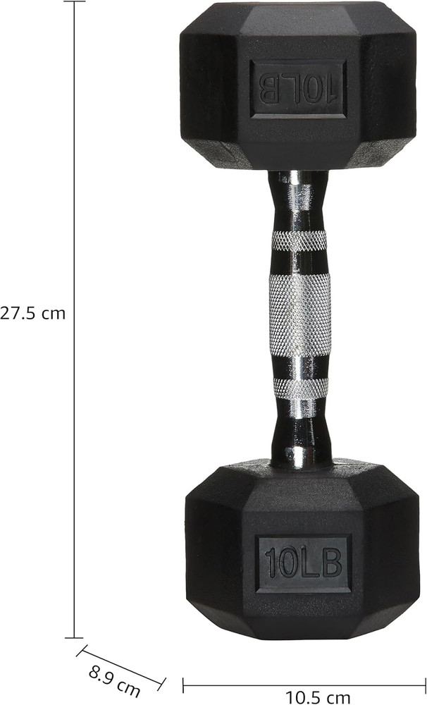Rubber Hex Dumbbell Hand Weight