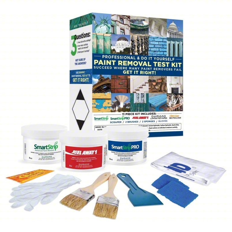 DUMOND DIY Complete Paint Stripper and Removal Test Kit Water, Paste, 1.5 gal