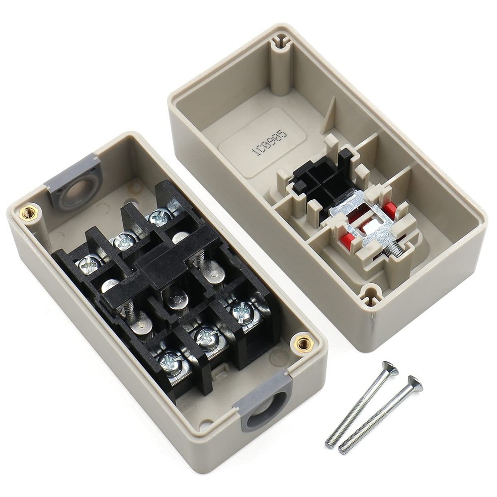 Baomain Self-Locking Push Button Switch 3-Phase 30A 3.7KW, Industrial 3-Pole...