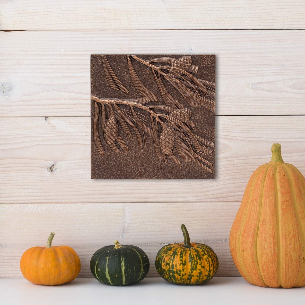 Whitehall Products Pinecone Wall Decor, Antique Copper
