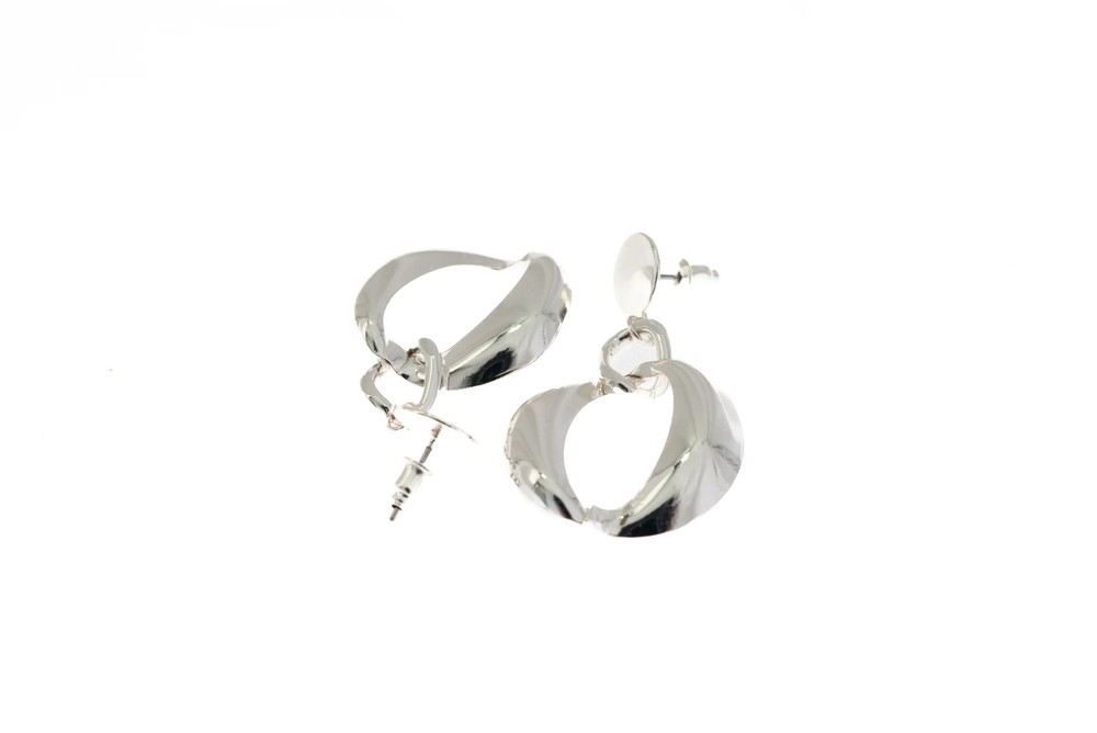 Post Earring With Colorful Geo Drop