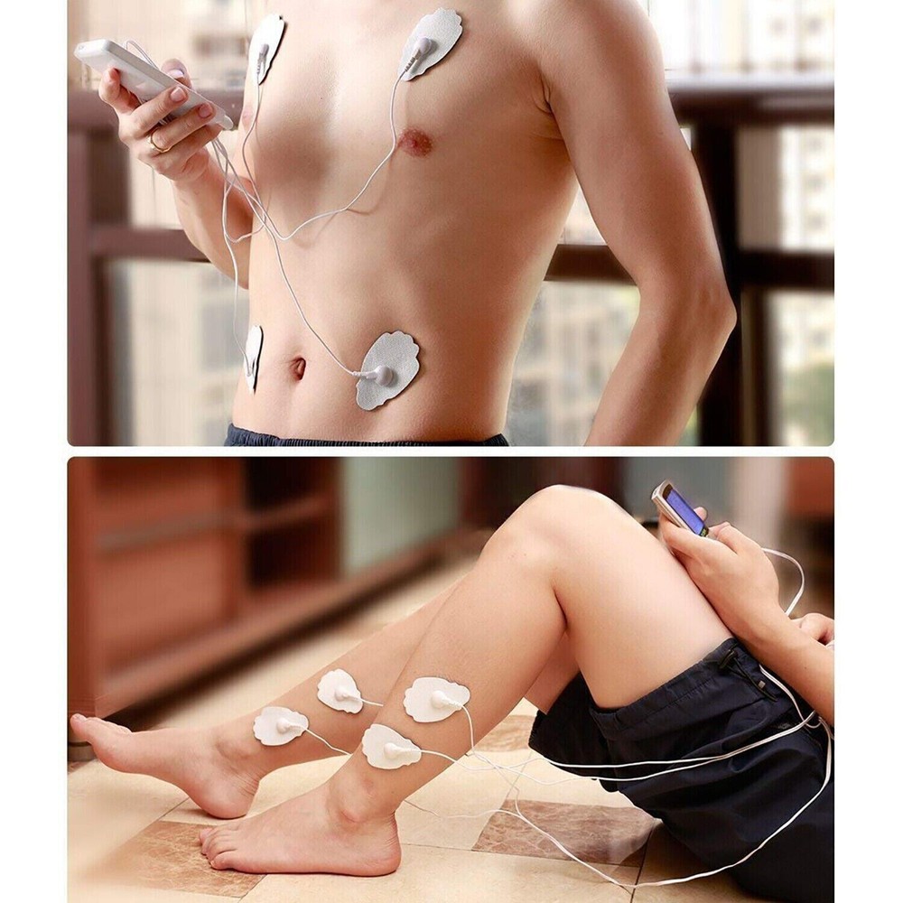 2-40PCS Replacement Large Snap On Electrode Pads For Unit Pulse Massager Machine