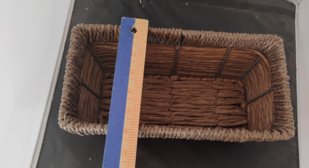 Banana Leaf Basket With Metal Frame