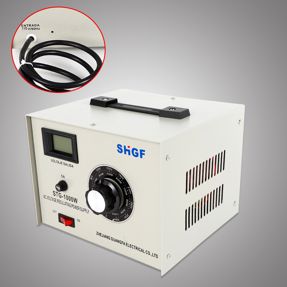 Variac Auto Transformer 1000W AC Variable Voltage Regulator 0-300V