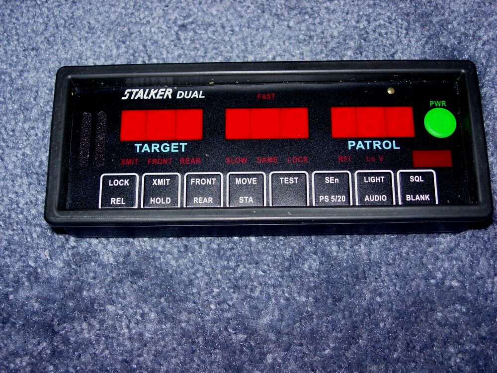 APPLIED CONCEPTS STALKER DUAL POLICE RADAR PUSHBUTTON DISPLAY ONLY!