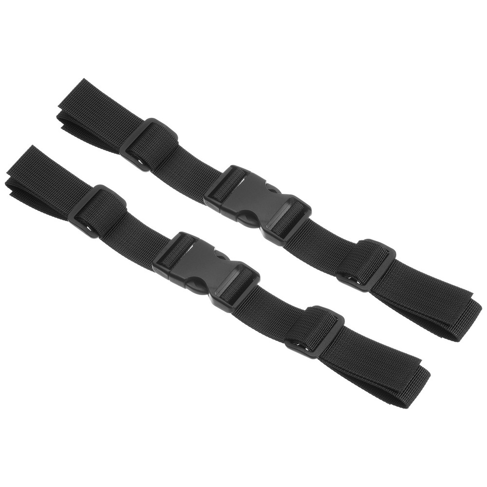 Backpack Chest Strap, 2 Pcs Adjustable Strap with Quick-Release Buckle, Black