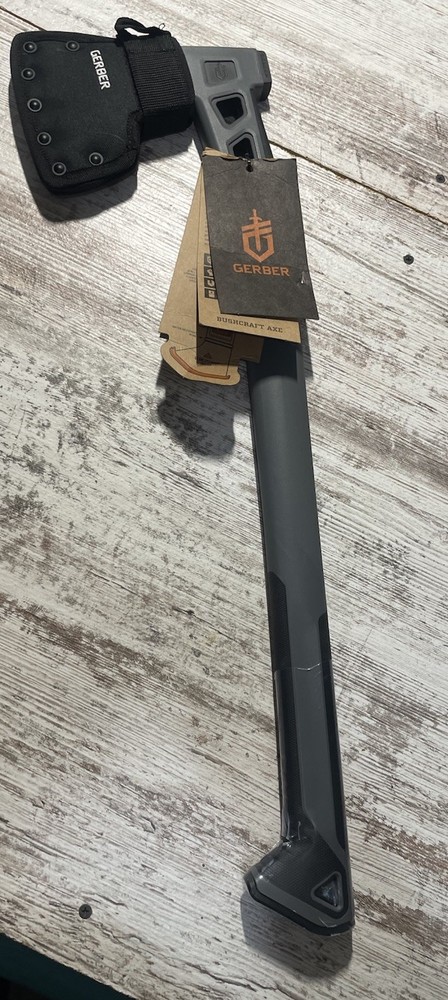 NEW Gerber Hunting Survival Bushcraft Axe - Grey