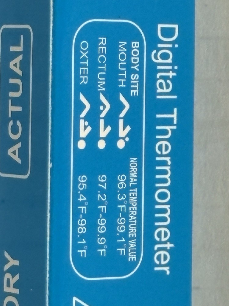 Digital Thermometer With Automatic Alarm And Hard Storage Case Memory NEW