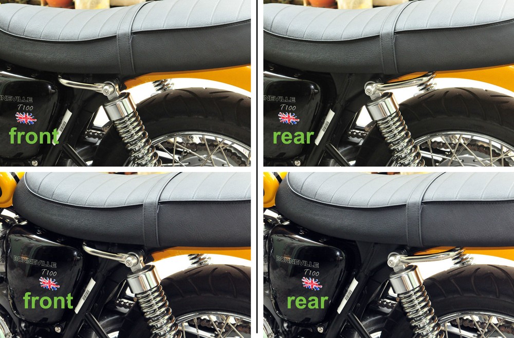 Triumph Bonneville Stainless handle / Black