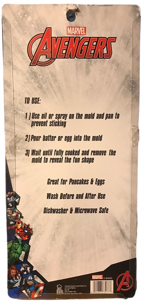 Marvel Avengers Hulk & Thor Silicone Breakfast Molds Great For Eggs & Pancakes