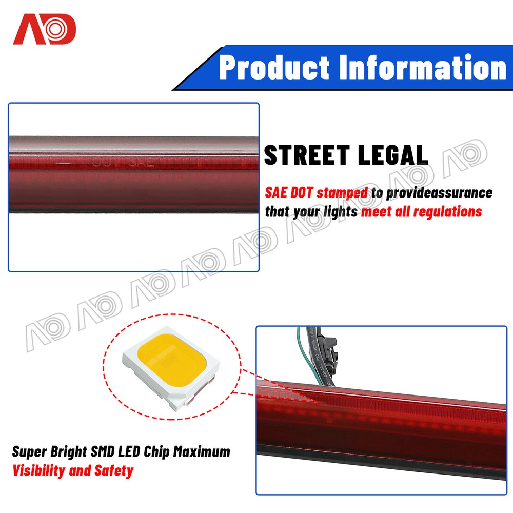 For 2006-2018 Dodge Ram 2500 3500 Dually Rear Tail Gate Light Assembly Lightbar