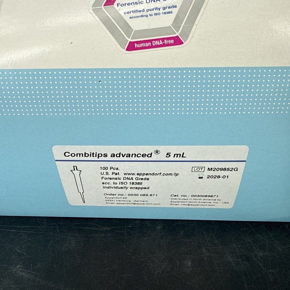 Eppendorf Combitips Advanced 5mL Sterile Biopur 100 Tips 0030089669