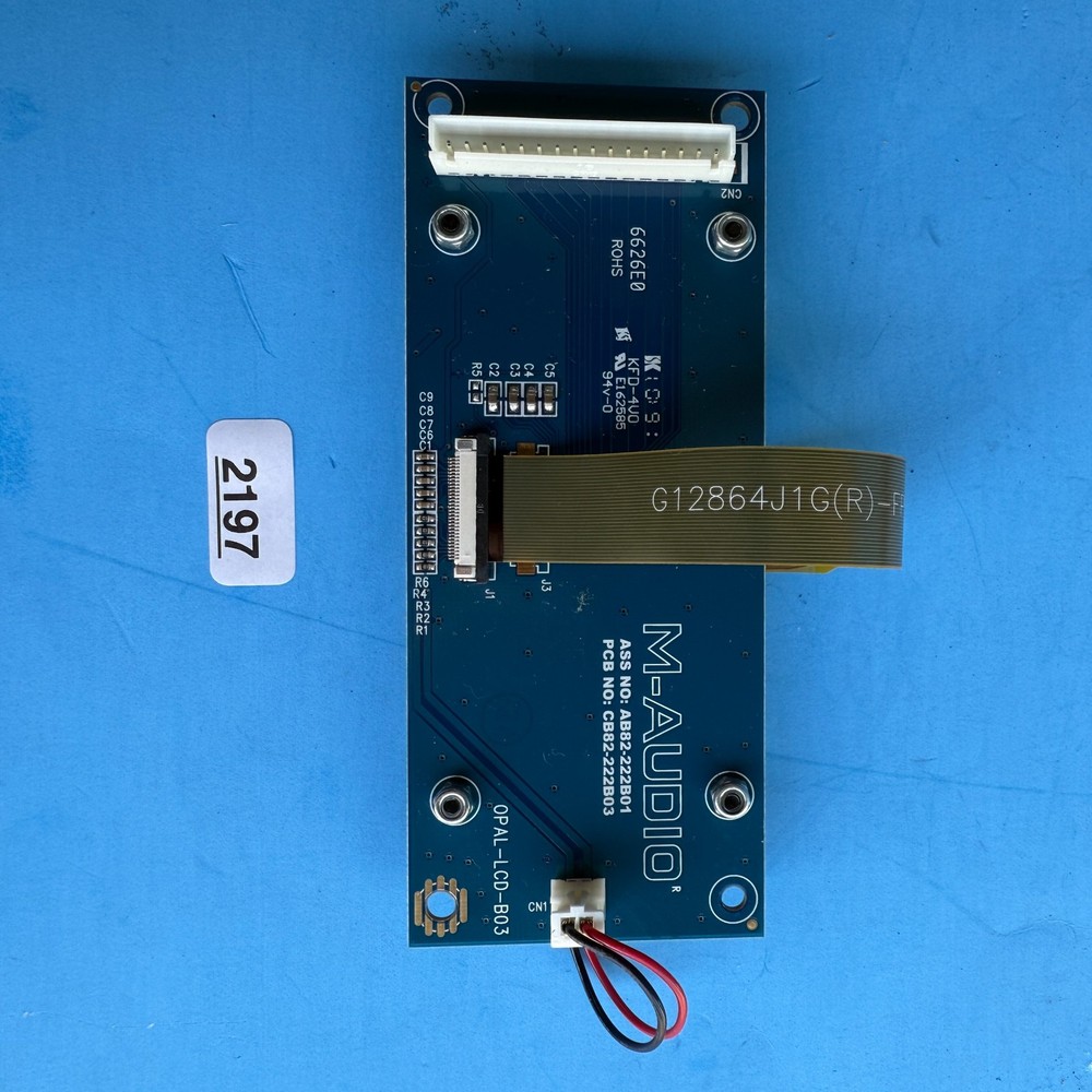 M-AUDIO AXIOM PRO 49 MIDI Controller OEM Part: Digital Display Screen PCB Board