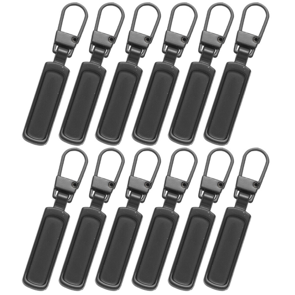 12PCS Bag Garment Zipper Puller Removable Zipper Heads Backpack Zipper Tabs