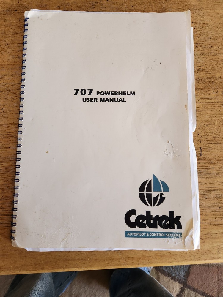 CETREK 707 POWERHELM OPERATORS MANUAL PRE-OWNED