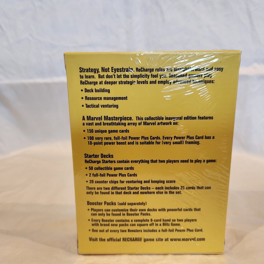 Marvel Recharge Starter Deck Set B Inaugural Edition New Sealed
