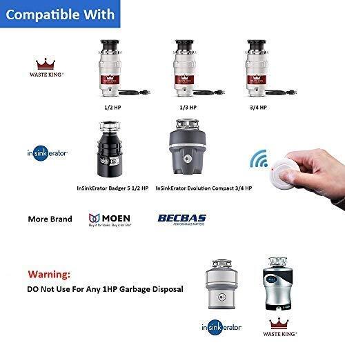 Garbage Disposal Wireless Switch Kit No Drilling On Sink Top Remote Control Outl