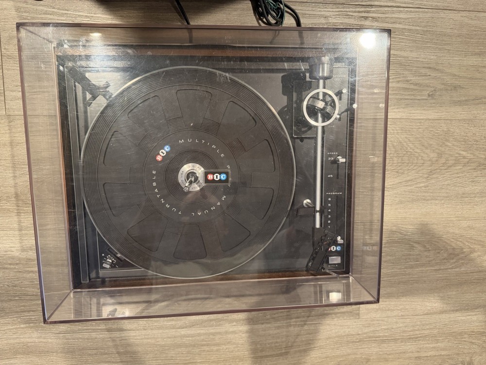BIC 960 Belt Drive Turntable Walnut 33/45 Auto Cycle ~ TESTED