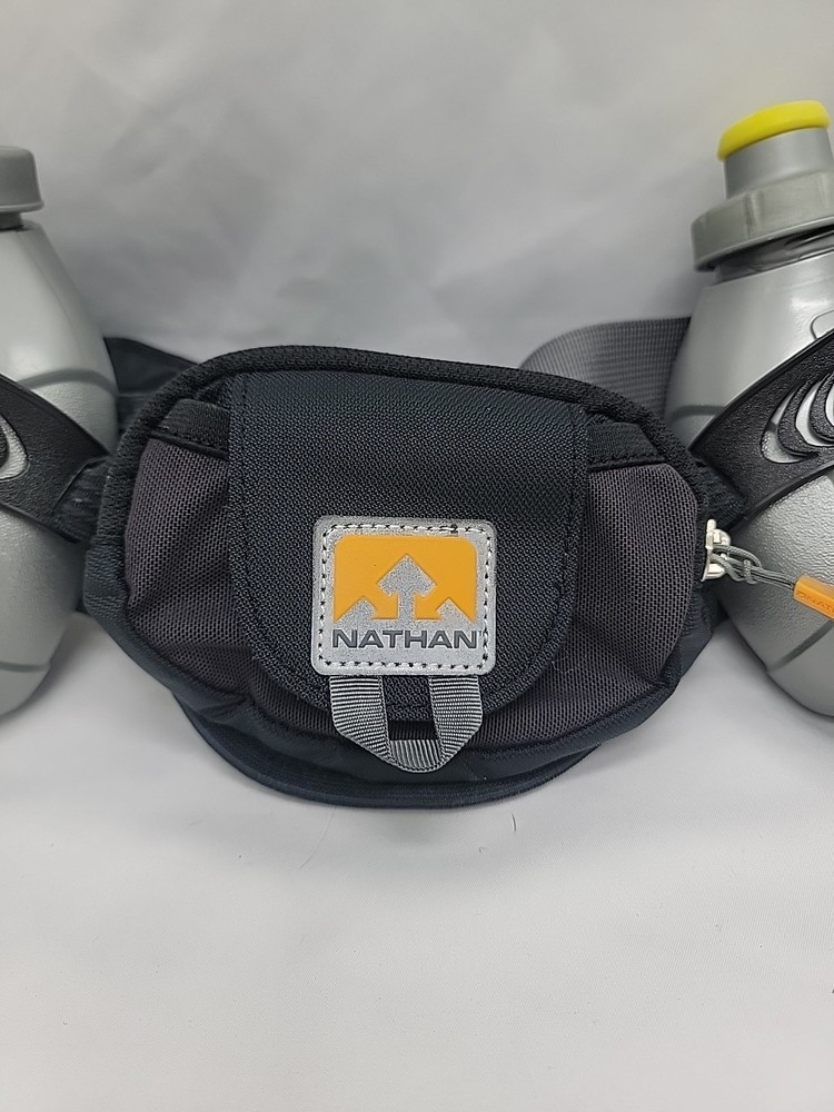 Nathan Speed 2 Hydration Energy Belt Front Pouch 2 Bottles Adjustable pack
