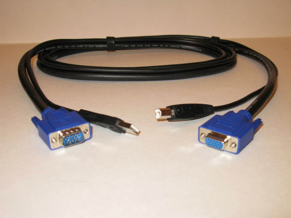 STARTECH.COM 6 FT 2-IN-1 USB KVM CABLE SVUSB2N1_6