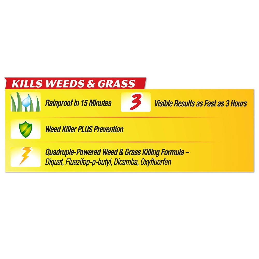 Weed & Grass Killer With Extended Control Concentrate Extended Weed And Grass...