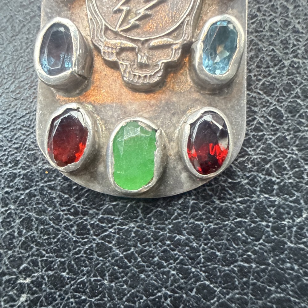 Grateful Dead Silver Pendant