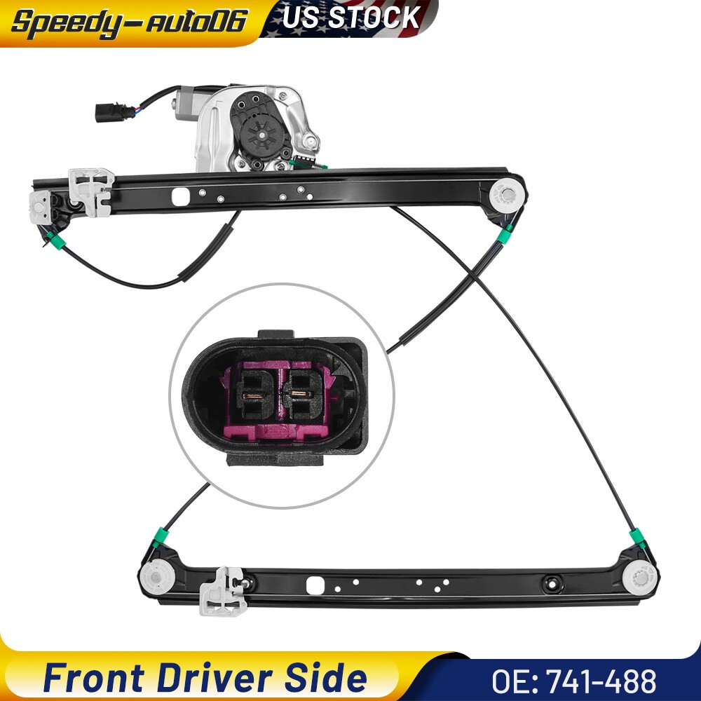 Fit For BMW X5 2001-2006 Front Left Driver Side Power Window Regulator w/ Motor