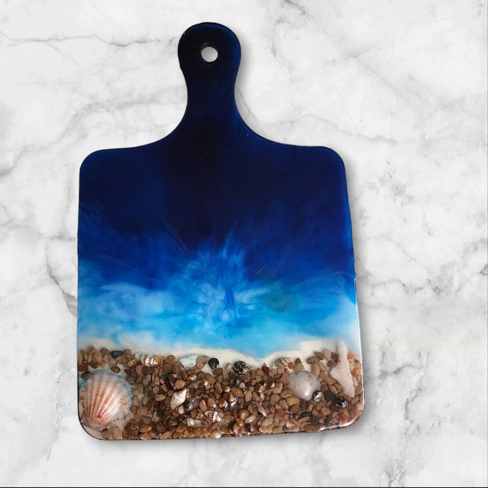 charcuterie board, With Coasters Set - Resin Handmade