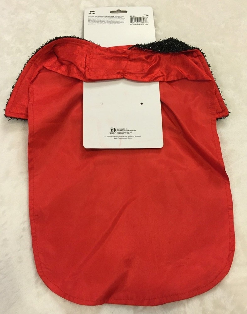 Devilish Cat Cape - One Size - Red Fire - AdjNeck - Bootique - Halloween- NWT