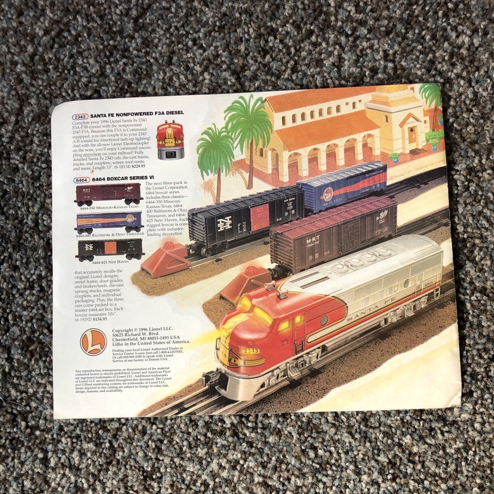 Lionel Heritage Electric Train Catalog - 1997
