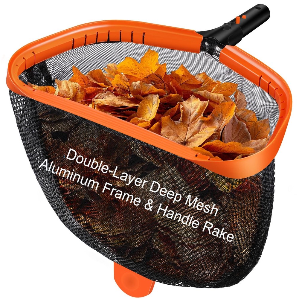 17.5in Pool Skimmer Net DoubleLayer Deep Nylon Net Aluminum Frame No Pole