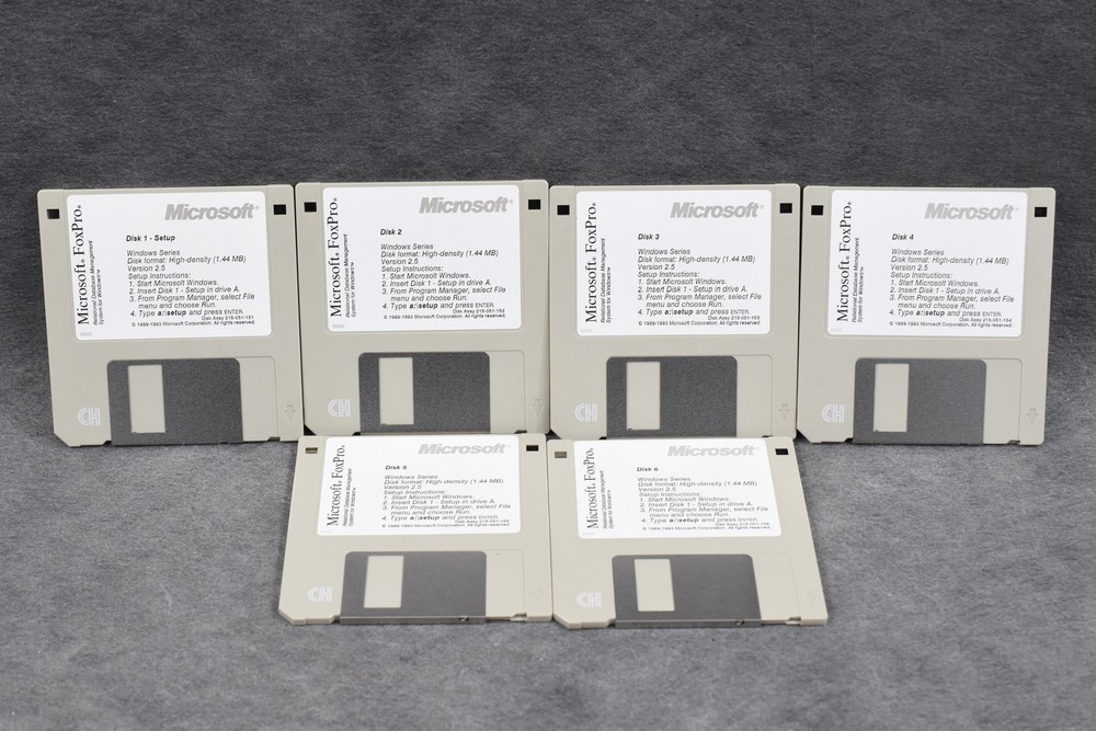 Vintage Microsoft Floppy Lot: Windows 3.1, Word 6.0, Excel, NT—Untested