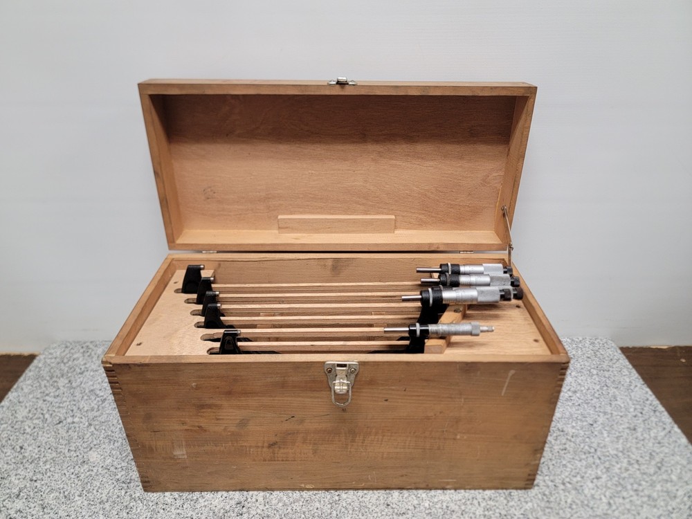 Starrett No 436 6”-12” Outside Micrometer Set, Missing 7"-8"