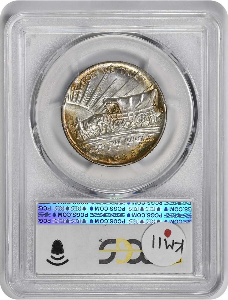 Oregon Commemorative Silver Half Dollar 1938-D MS67 PCGS